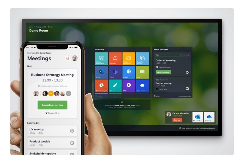 DisplayNote Launcher-Montage